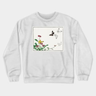 Butterflies and flower Crewneck Sweatshirt